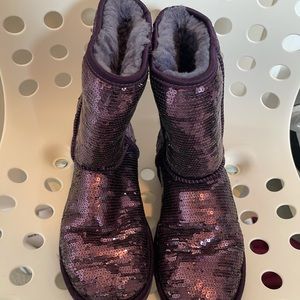 Women’s Purple Sequin UGGS